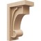 Ekena Millwork 4"W x 8"D x 12"H Classic Alma Rough Cedar Woodgrain TimberThane Corbel, Primed Tan CORUR04X08X12ALMRCPR - alternate 1